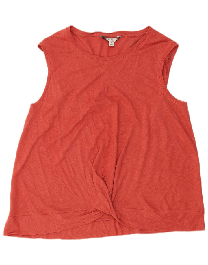 Marks & Spencer Débardeur pour femme UK 16 Large Marron Lin