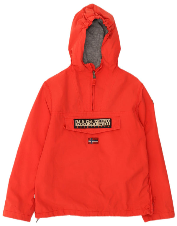 Napapijri Veste Anorak à Capuche Graphique Garçon 11-12 Ans Rouge Polyamide