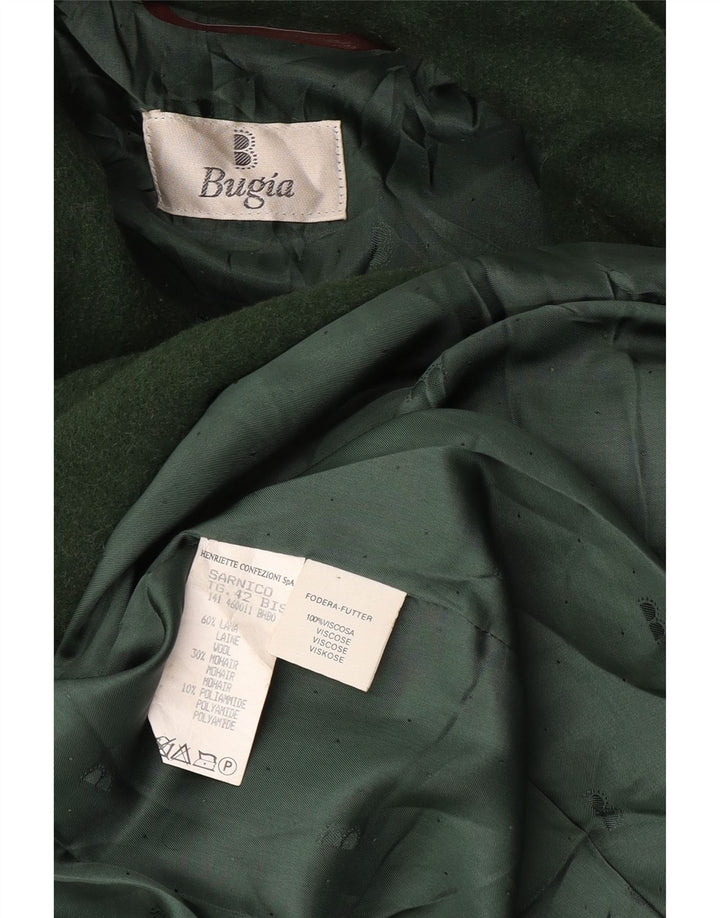 vintage Femmes Overcoat Overcoat UK 18 XL Laine Verte