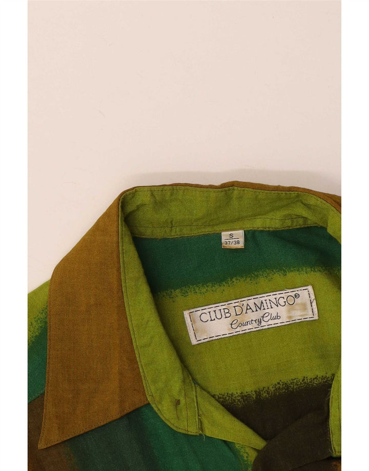 Club D'Amingo Chemise à Manches Courtes Homme Petite Rayure Multicolore