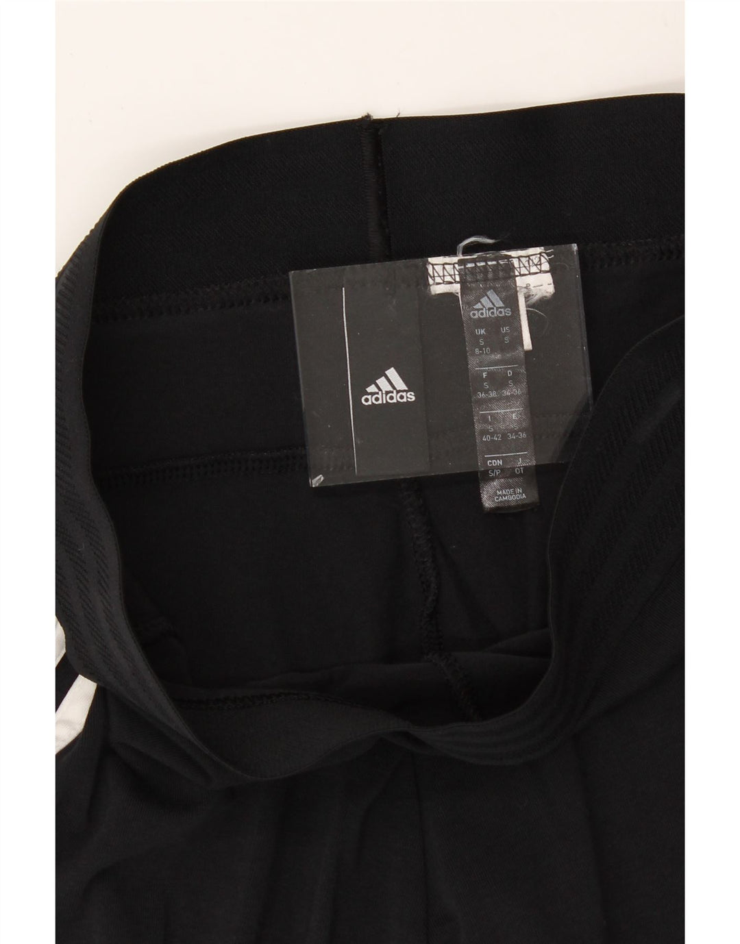 ADIDAS Womens Leggings UK 8/10 Small  Black Vintage Adidas and Second-Hand Adidas from Messina Hembry 