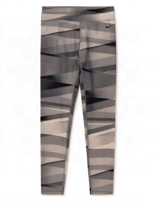 Legging Nike Dri Fit pour femme UK 12 Polyester géométrique gris moyen
