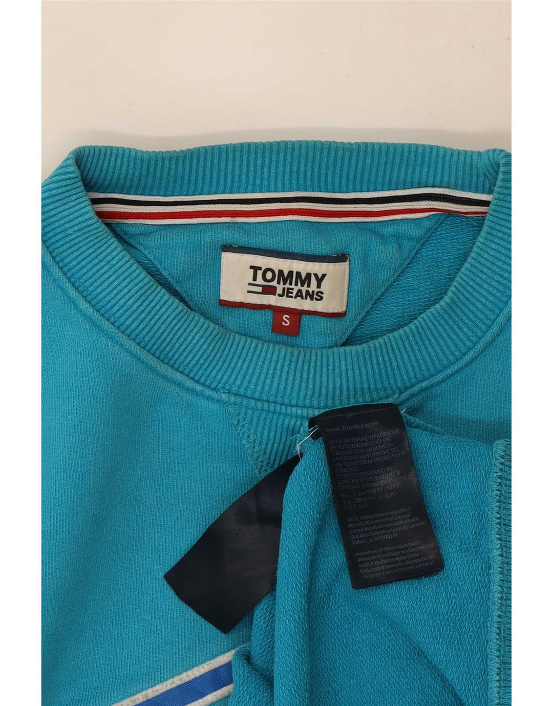 Tommy Hilfiger Sweat-shirt graphique pour homme en coton bleu petit
