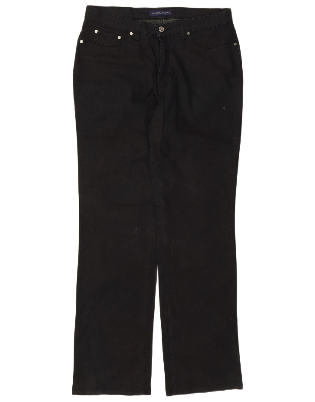TRUSSARDI Jean Droit Homme W36 L33 Noir Coton