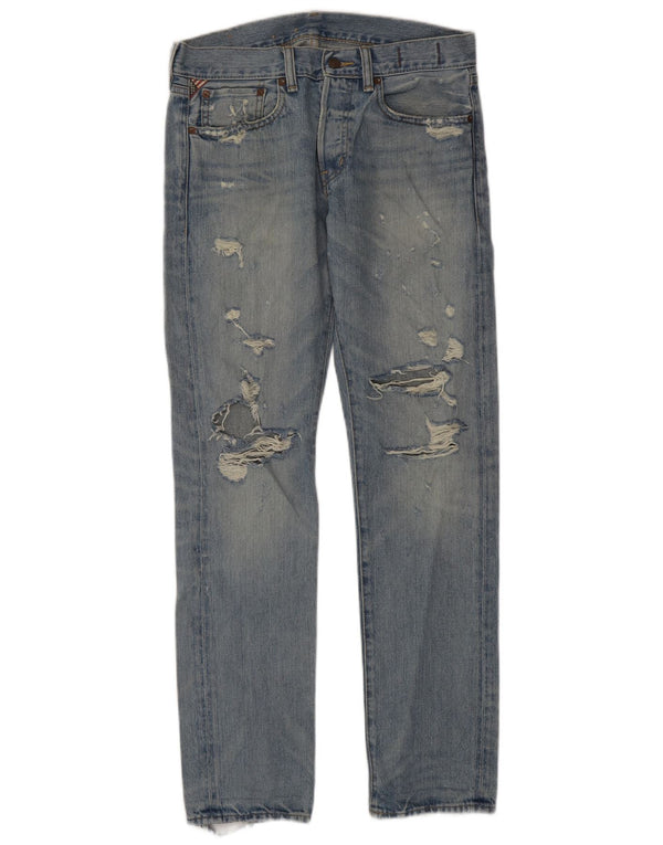 Ralph Lauren Jean droit vieilli pour homme W31 L32 en coton bleu
