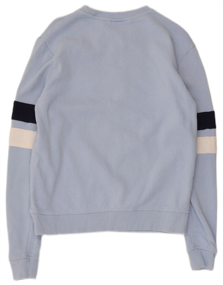 Fila Sweat-shirt graphique pour homme en coton color block Bleu Taille S