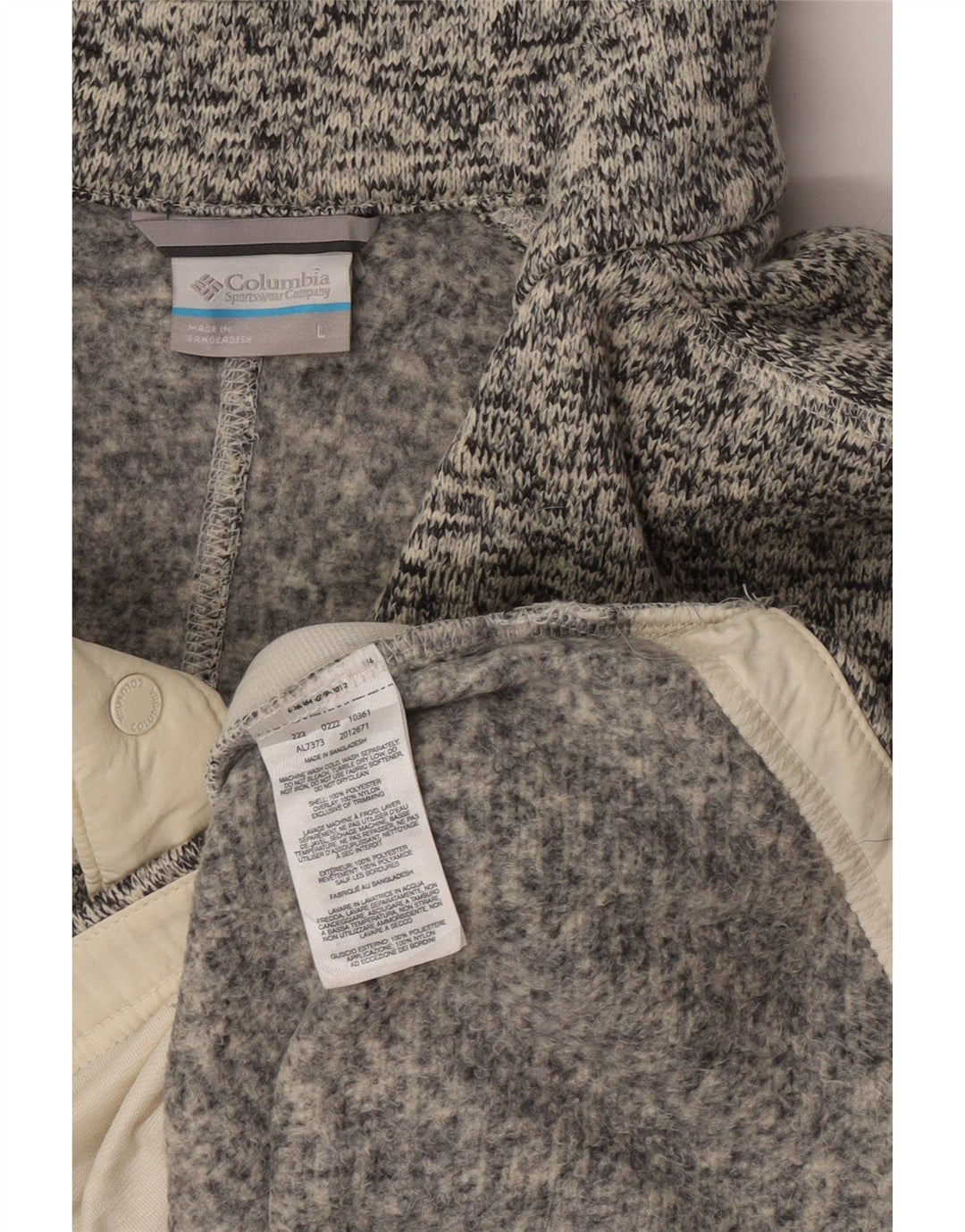 Columbia Sweat-shirt à col boutonné pour homme en polyester moucheté Gris Taille L