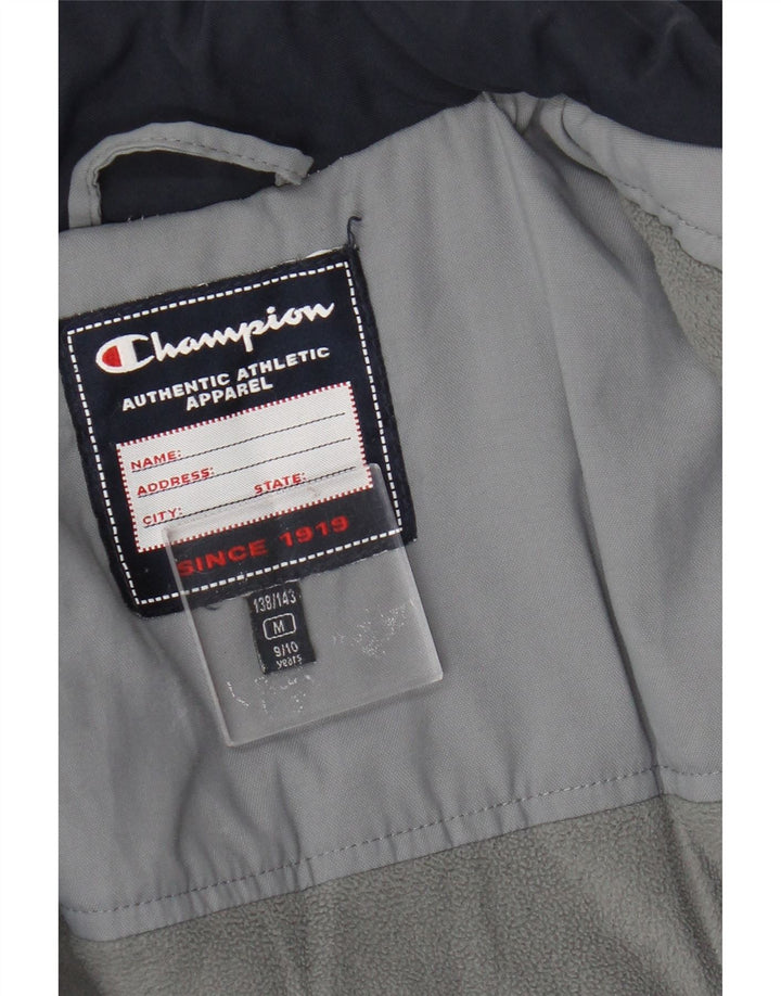 Champion Veste Coupe-Vent Garçon 9-10 Ans Bleu Marine Moyen Polyamide
