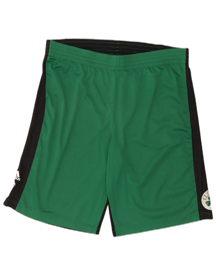 Adidas Boston Celtics Sport Short XL Vert Colorblock Polyester pour Homme