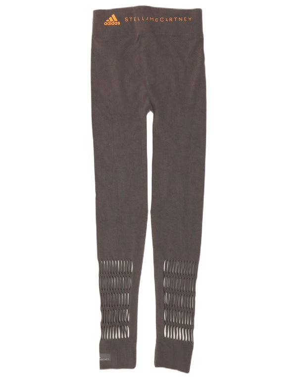 Adidas Femmes Stella McCartney Graphic Leggings UK 14 Large Gris Polyamide