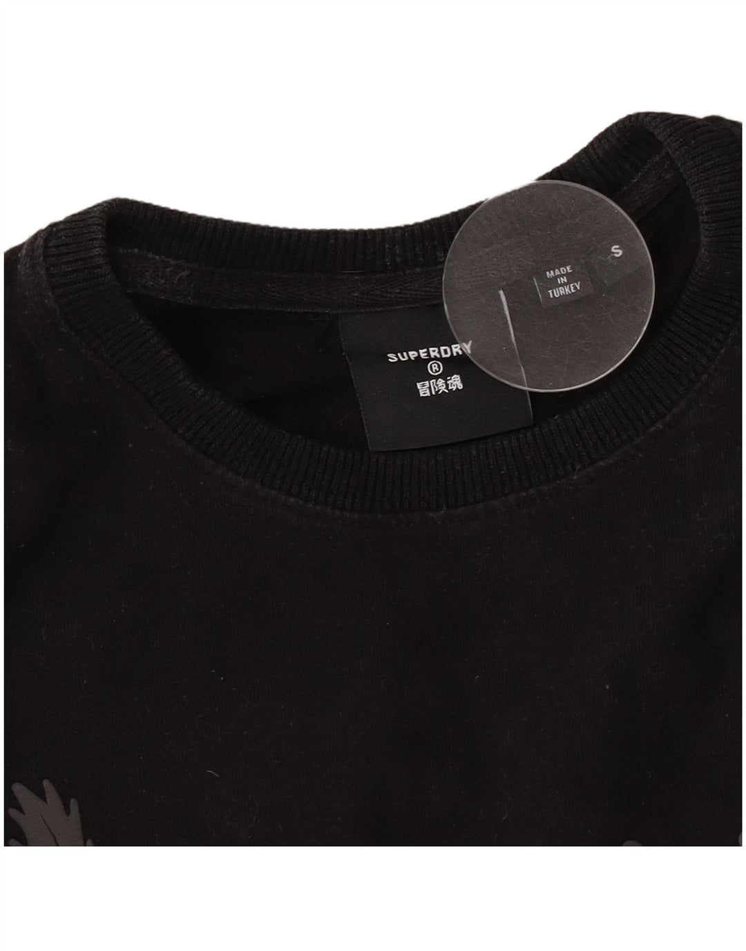 Superdry T-Shirt Graphique Homme Petit Noir