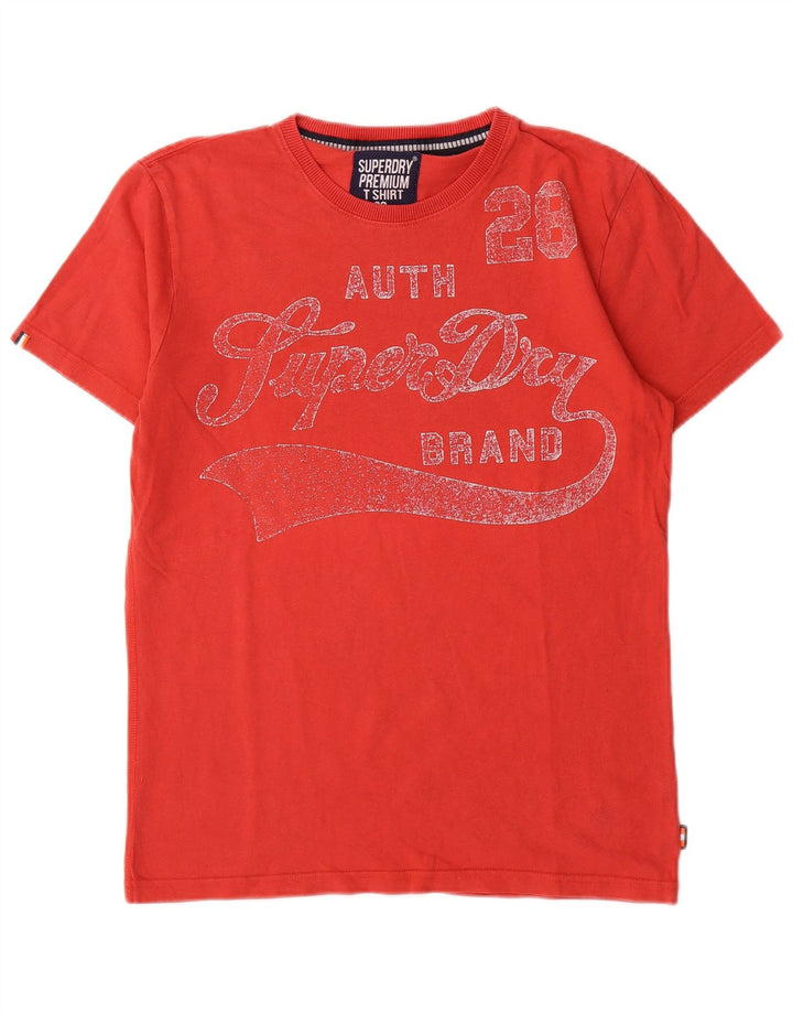 Superdry T-Shirt Graphique Homme Petit Rouge Coton