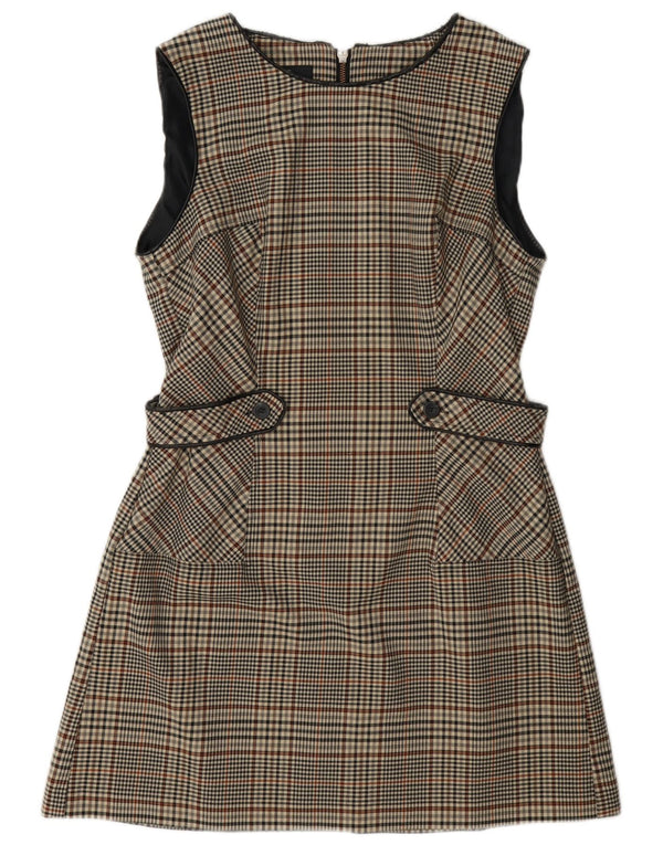 Next Robe trapèze sans manches pour femme UK 44 pied-de-poule gris moyen
