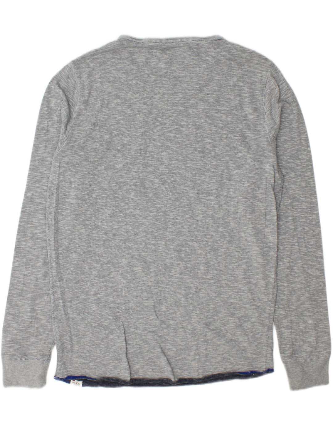 TOMMY HILFIGER Mens Top Long Sleeve Large Grey Flecked Cotton Vintage Tommy Hilfiger and Second-Hand Tommy Hilfiger from Messina Hembry 