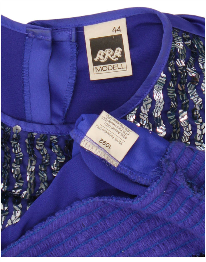 ARA Chemisier à manches longues pour femme EU 44 XL Bleu Polyester