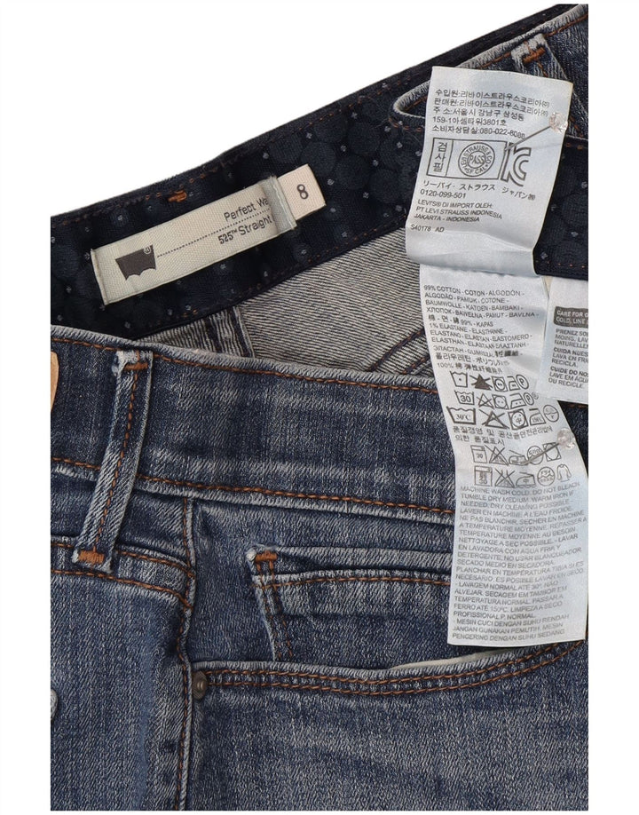 Levi's Jean droit 525 femme US 8 Medium W28 L30 Bleu Coton