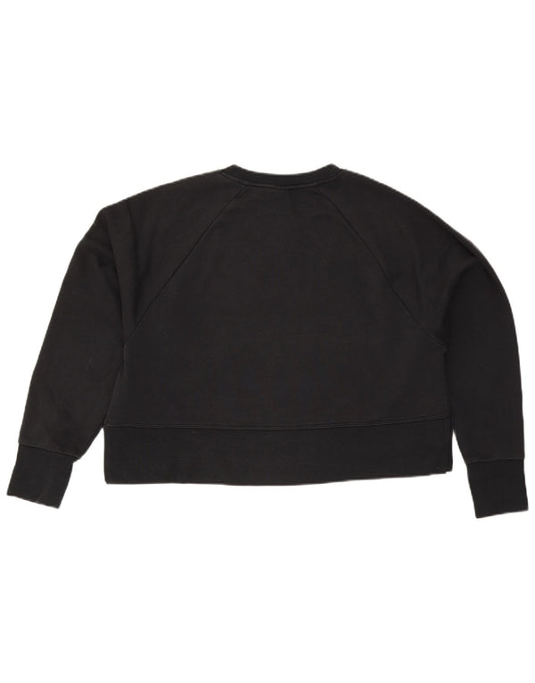 Nike Sweat-shirt court surdimensionné pour femme UK 10 Petit Noir