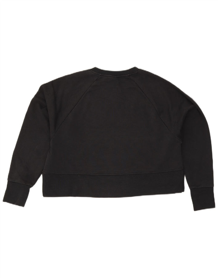 Nike Sweat-shirt court surdimensionné pour femme UK 10 Petit Noir
