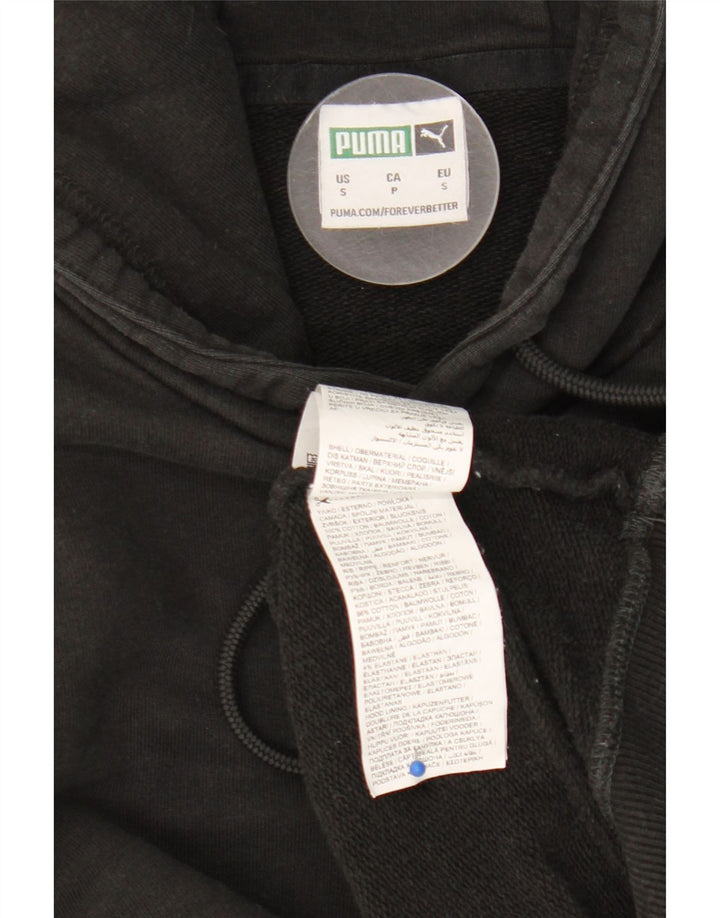 Puma Pull à capuche pour homme Petit Noir Coton