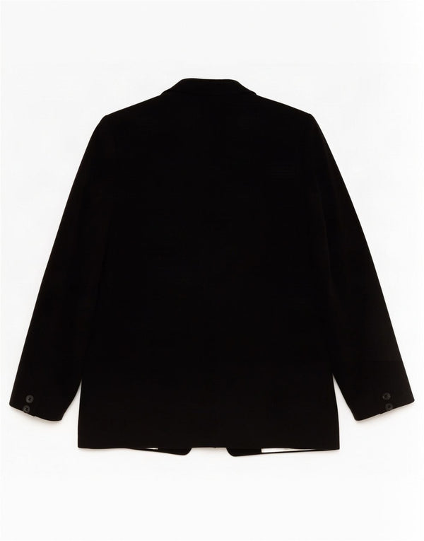 Marks & Spencer Veste blazer à 1 bouton pour femme UK 10 Small Noir Polyester