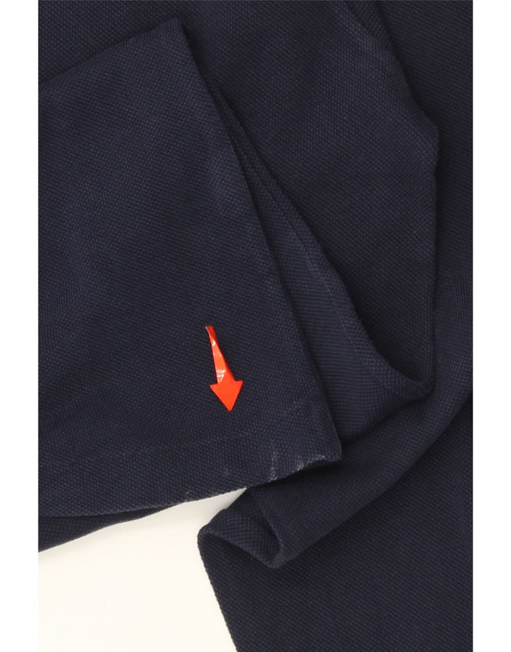 Lacoste Polo à manches longues pour homme Taille 4 Coton bleu marine moyen