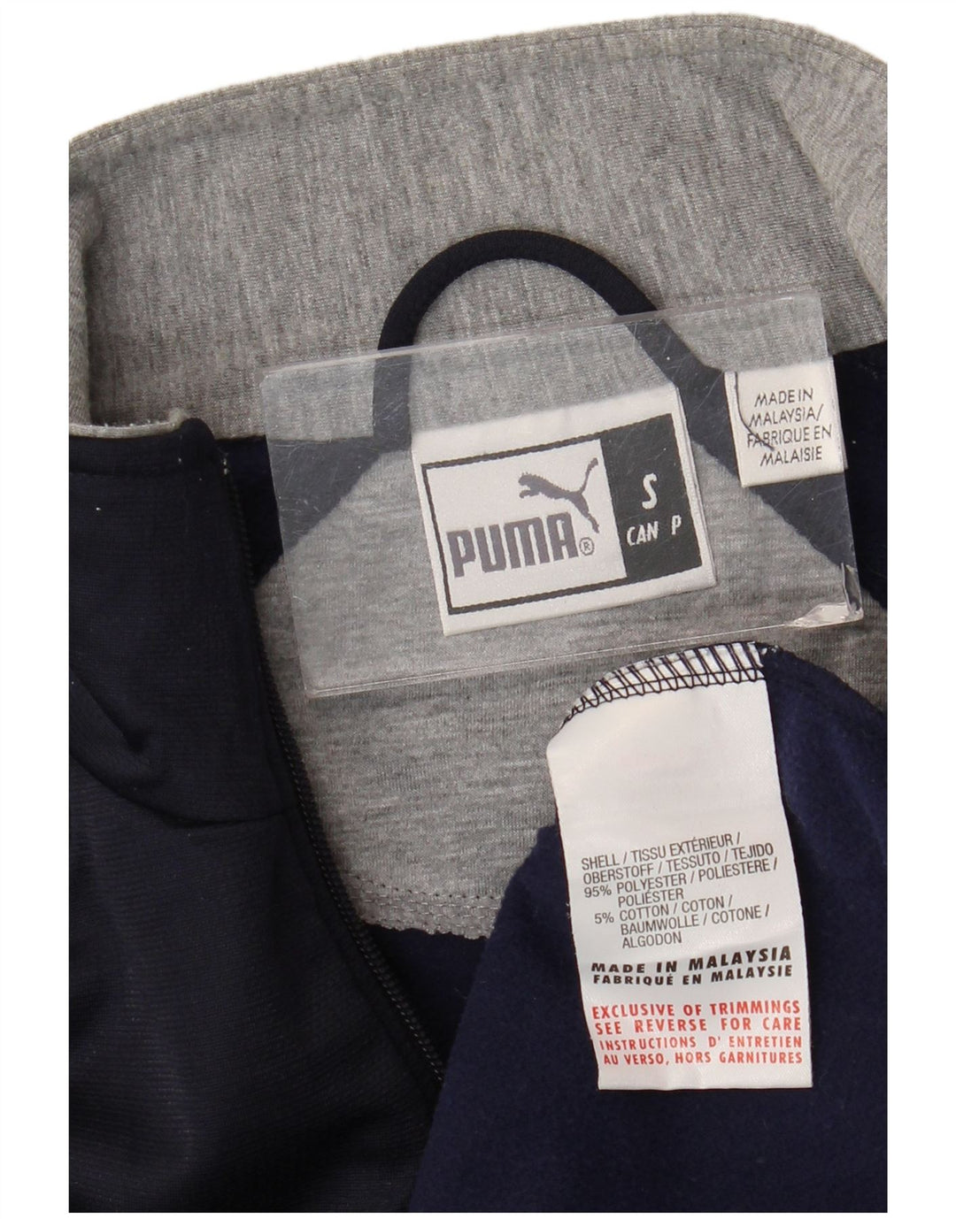 Puma Veste de survêtement pour homme Petit Bleu Marine Polyester