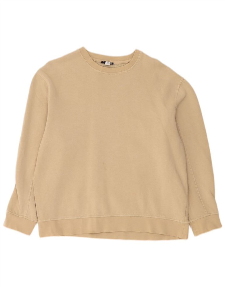 Topshop Sweat-shirt surdimensionné pour femme UK 44 en coton beige moyen