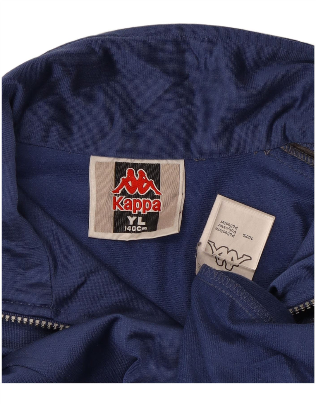 Kappa Veste de Survêtement Garçon 9-10 Ans Grand Bleu Colorblock Polyester