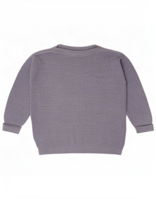Marks & Spencer Pull surdimensionné à col bateau pour femme UK 16 Large Bleu