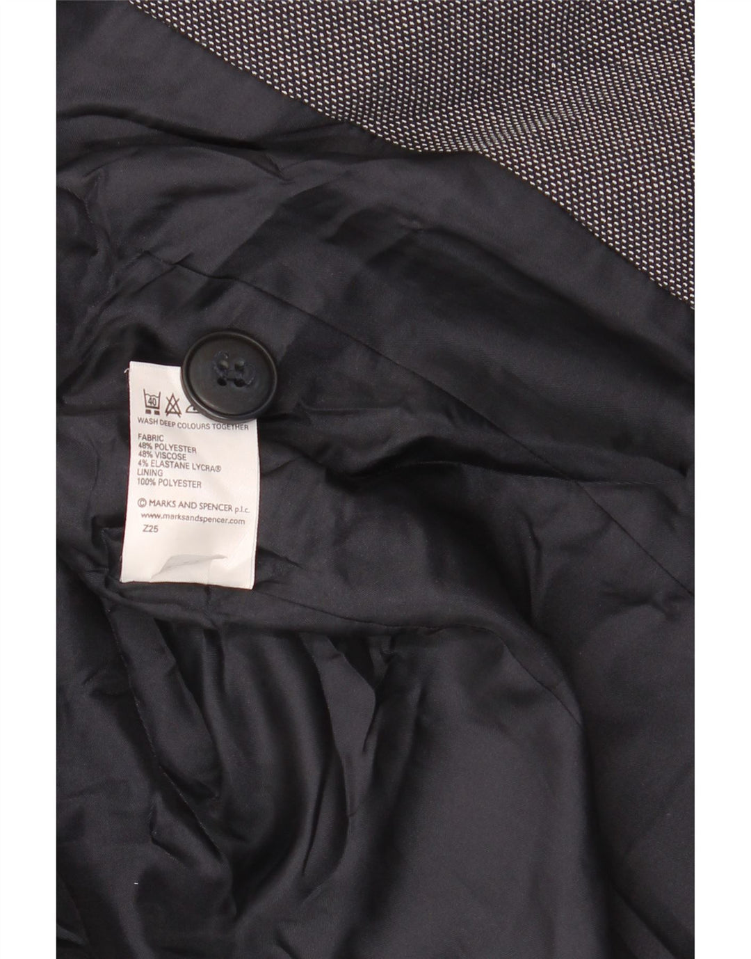 Marks & Spencer Veste blazer standard pour femme UK 16 Large Bleu marine
