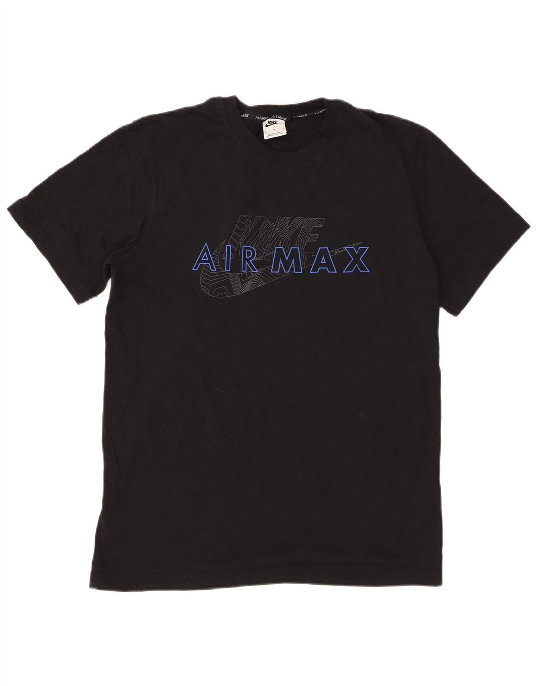 Nike T-shirt graphique pour homme en coton noir moyen
