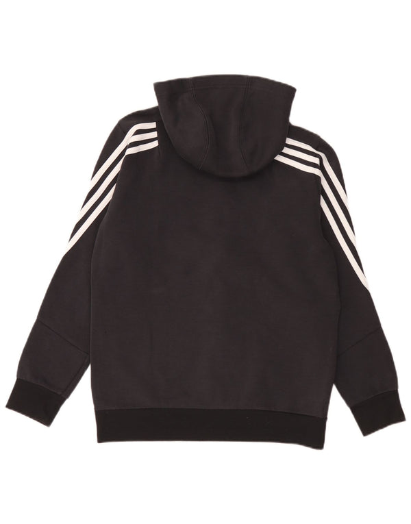 Adidas Pull à capuche zippé garçon 13-14 ans Noir Coton