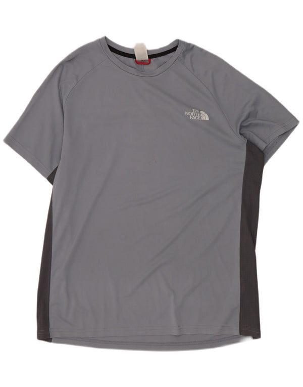 The North Face T-Shirt Homme Haut Large Gris Colorblock Polyester