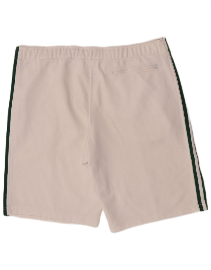 Adidas Short de sport pour homme Large Blanc Polyester