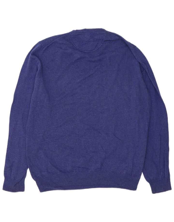 Trussardi Jeans Pull ras du cou pour homme, grand bleu