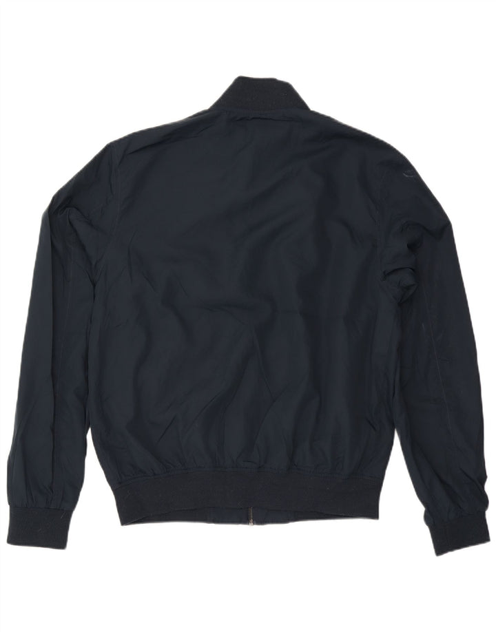 FRENCH CONNECTION Veste Bomber Homme UK 40 Large Bleu Marine Polyester