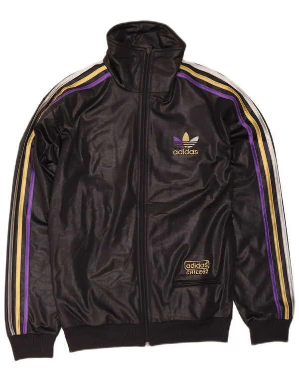 Adidas Veste de survêtement graphique pour homme Petit noir Polyester