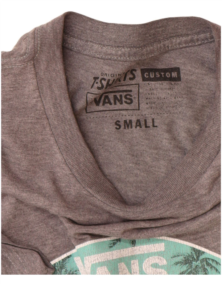 Vans T-shirt graphique ajusté sur mesure pour homme, petit gris