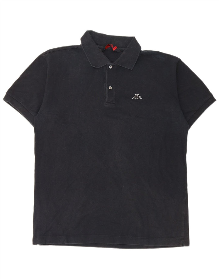 Kappa Polo Homme Grand Noir Coton