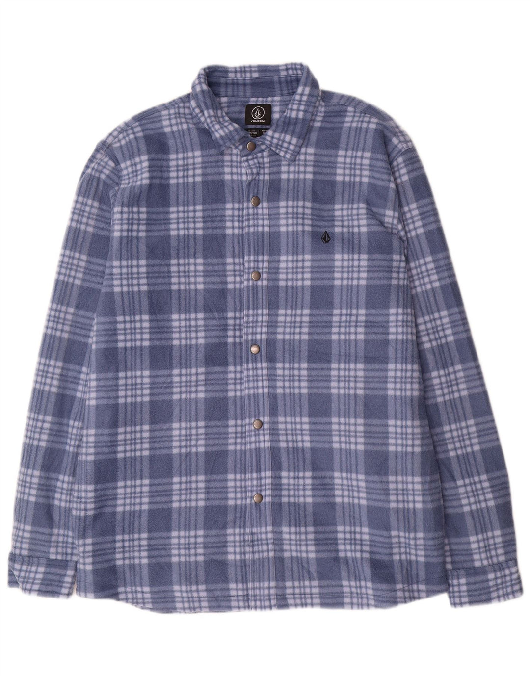 Volcom Chemise Polaire Lumberjack Homme XL Bleu à Carreaux Polyester