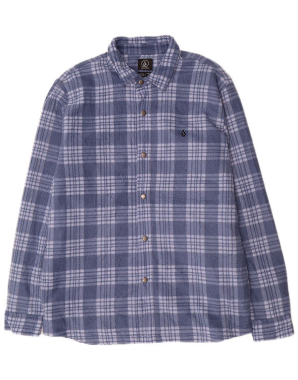 Volcom Chemise Polaire Lumberjack Homme XL Bleu à Carreaux Polyester