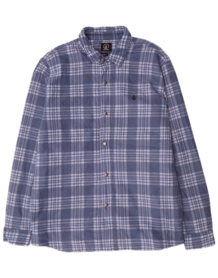 Volcom Chemise Polaire Lumberjack Homme XL Bleu à Carreaux Polyester