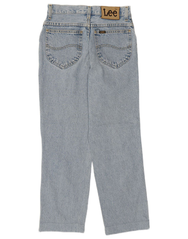 Lee Jean court taille haute pour femme US 14 Large W28 L26 Bleu Coton