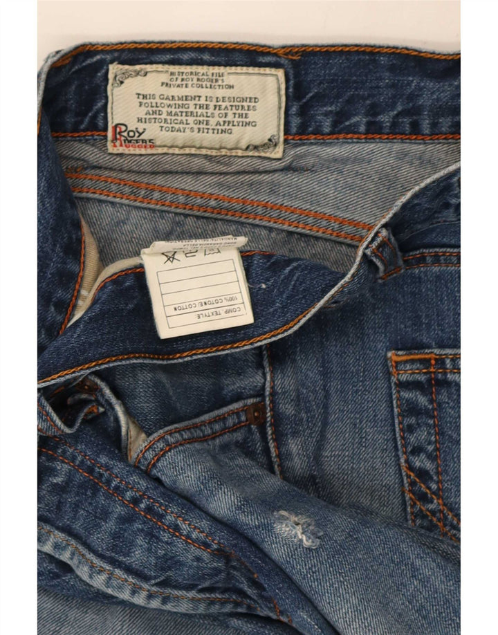 Roy Rogers Jean Slim Homme IT 47 Medium W33 L33 Bleu Coton
