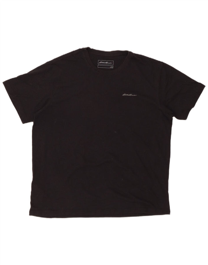 EDDIE BAUER T-Shirt Homme Haut Large Coton Noir