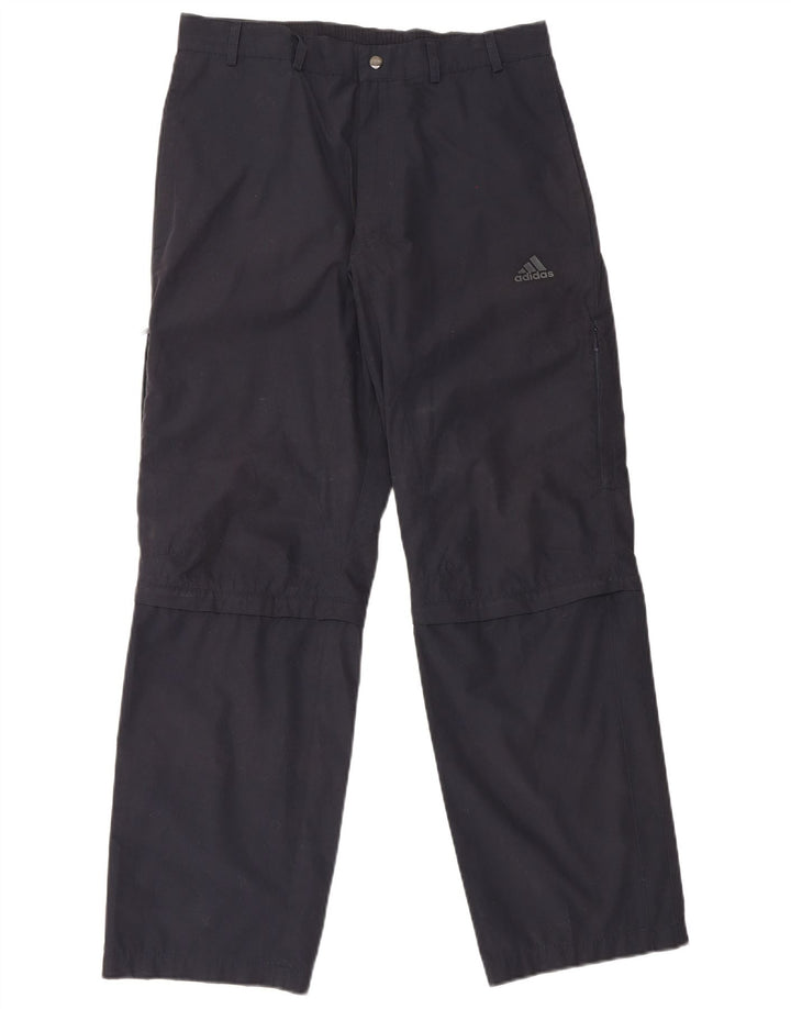 Adidas Pantalon Cargo Droit Homme Moyen W32 L31 Bleu Marine Polyester