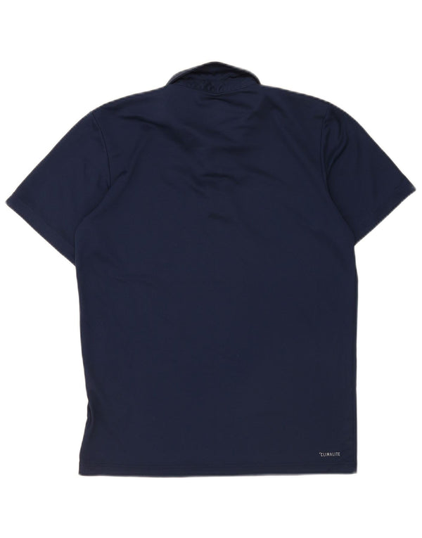 Adidas Homme Climalite Polo Petit Bleu Marine Polyester
