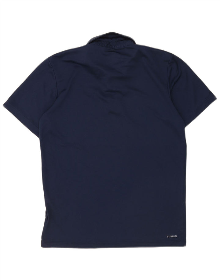 Adidas Homme Climalite Polo Petit Bleu Marine Polyester
