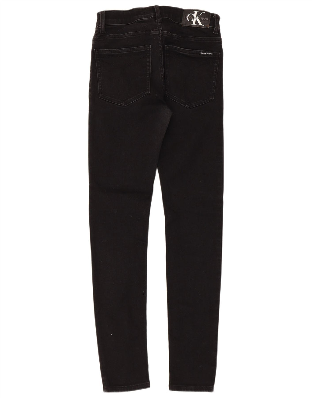 CALVIN KLEIN Jean Skinny Garçon 13-14 ans W26 L29 Coton Noir