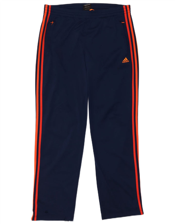 Adidas Pantalon de survêtement pour homme UK 40/42 Bleu marine moyen Polyester
